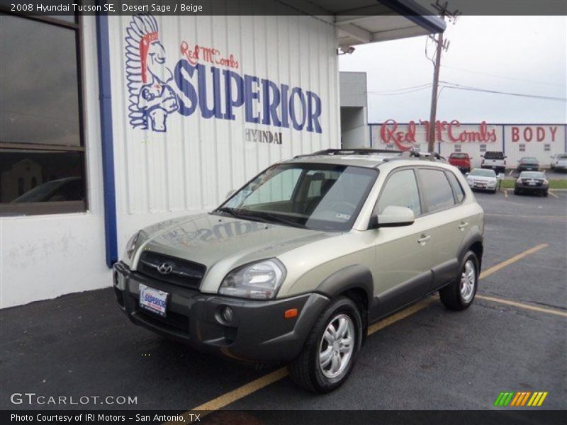 Desert Sage / Beige 2008 Hyundai Tucson SE