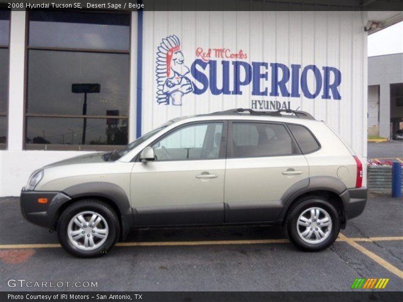 Desert Sage / Beige 2008 Hyundai Tucson SE