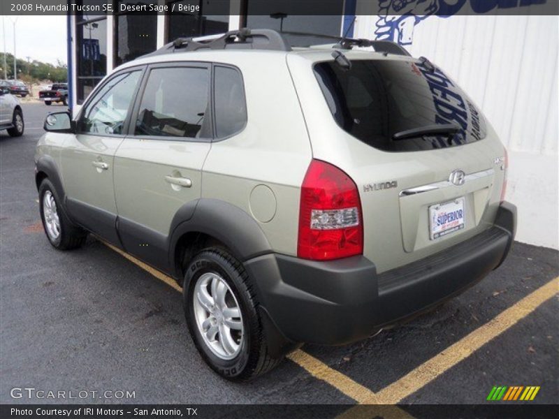 Desert Sage / Beige 2008 Hyundai Tucson SE