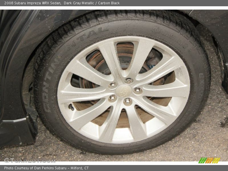 Dark Gray Metallic / Carbon Black 2008 Subaru Impreza WRX Sedan