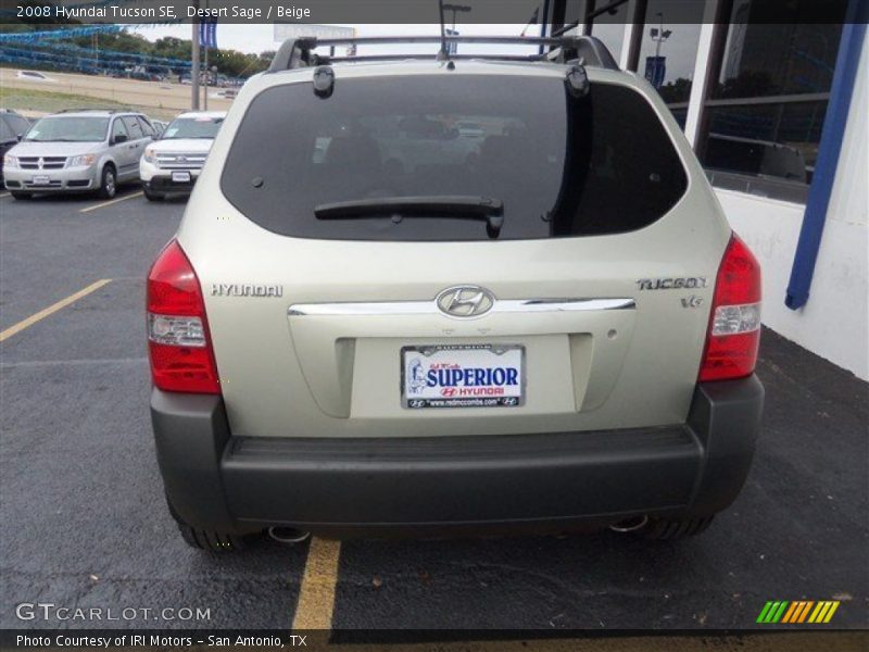 Desert Sage / Beige 2008 Hyundai Tucson SE