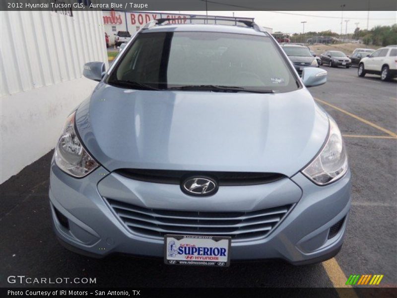 Aurora Blue / Taupe 2012 Hyundai Tucson GLS