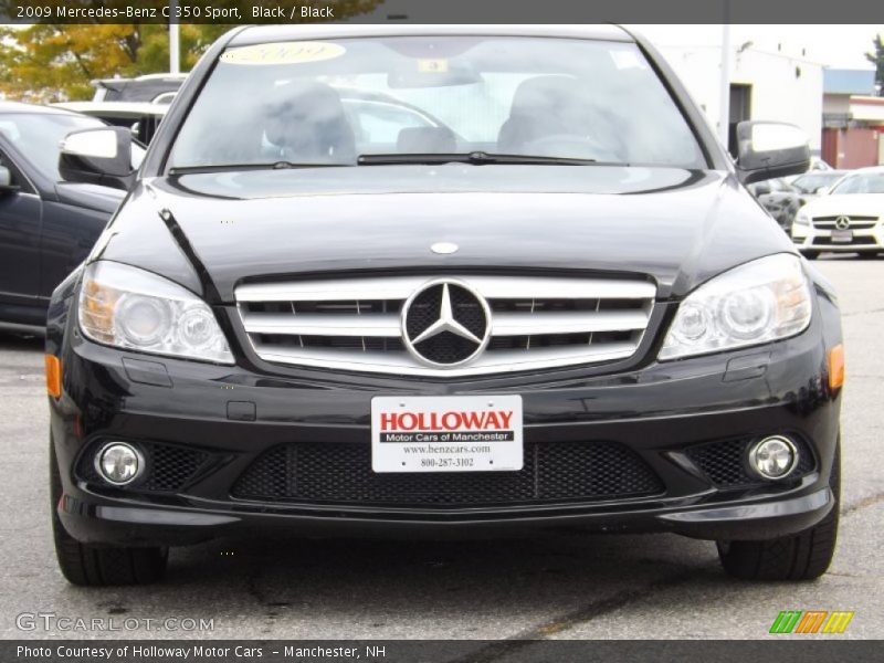 Black / Black 2009 Mercedes-Benz C 350 Sport