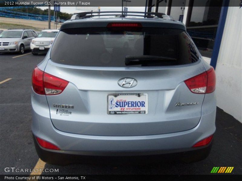 Aurora Blue / Taupe 2012 Hyundai Tucson GLS