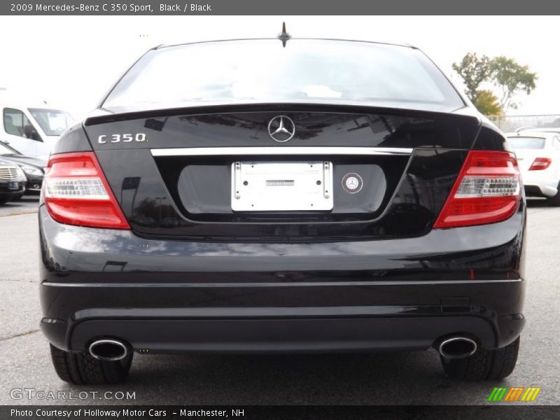 Black / Black 2009 Mercedes-Benz C 350 Sport