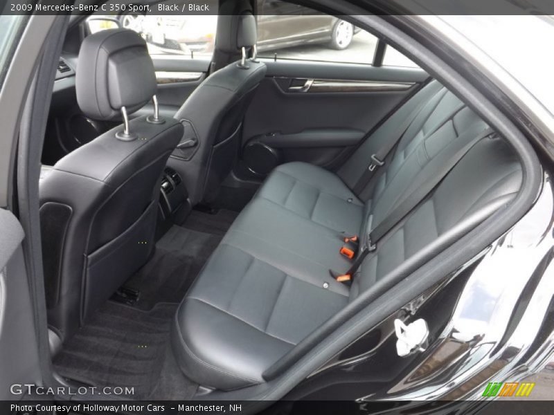 Black / Black 2009 Mercedes-Benz C 350 Sport