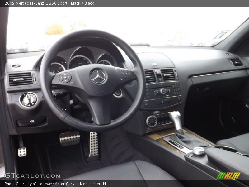 Black / Black 2009 Mercedes-Benz C 350 Sport