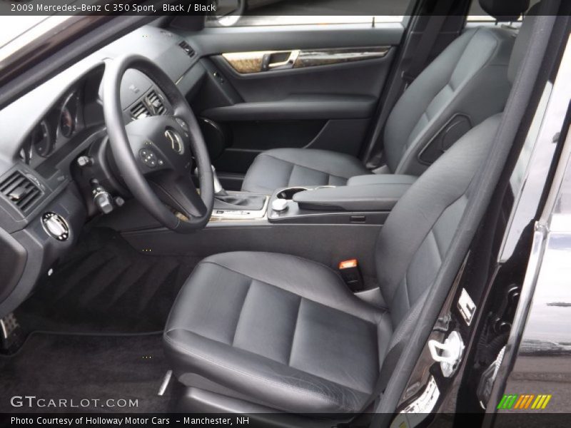 Black / Black 2009 Mercedes-Benz C 350 Sport