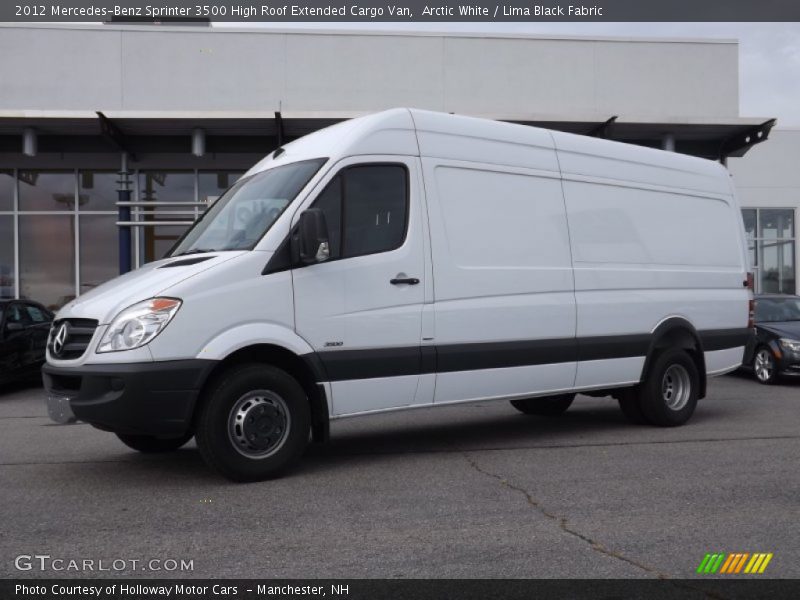 Arctic White / Lima Black Fabric 2012 Mercedes-Benz Sprinter 3500 High Roof Extended Cargo Van