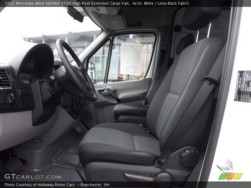 Arctic White / Lima Black Fabric 2012 Mercedes-Benz Sprinter 3500 High Roof Extended Cargo Van