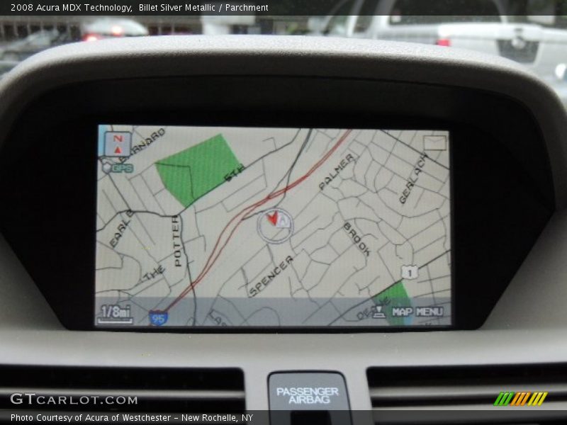 Billet Silver Metallic / Parchment 2008 Acura MDX Technology