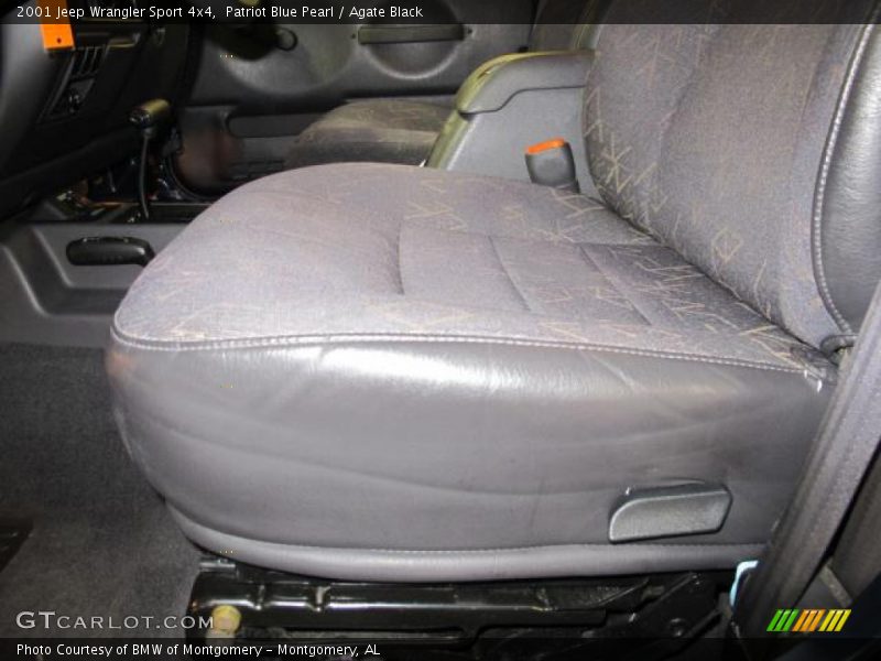 Patriot Blue Pearl / Agate Black 2001 Jeep Wrangler Sport 4x4