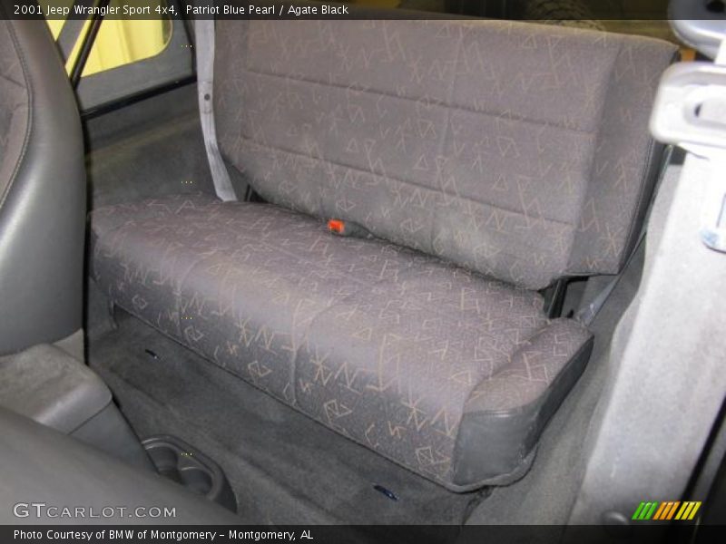 Patriot Blue Pearl / Agate Black 2001 Jeep Wrangler Sport 4x4