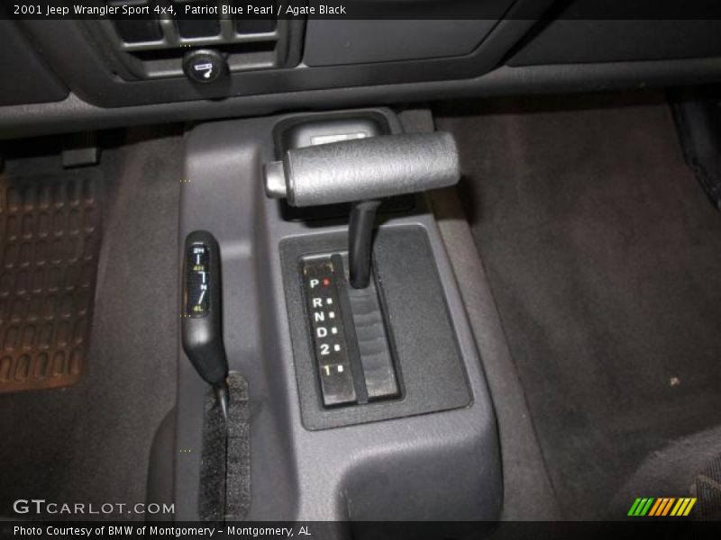 Patriot Blue Pearl / Agate Black 2001 Jeep Wrangler Sport 4x4
