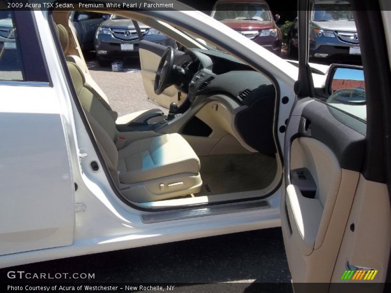 Premium White Pearl / Parchment 2009 Acura TSX Sedan
