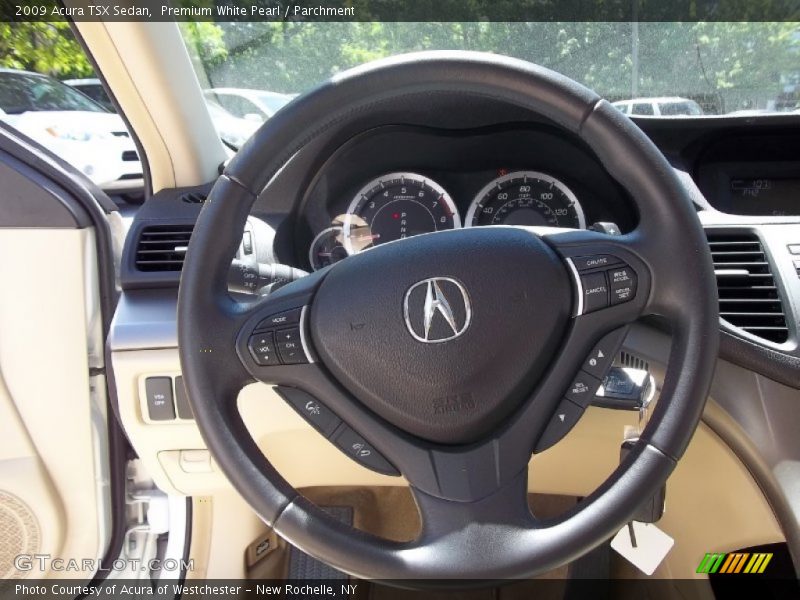 Premium White Pearl / Parchment 2009 Acura TSX Sedan