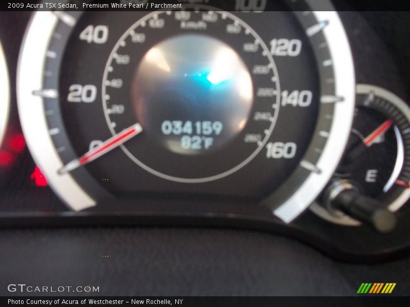 Premium White Pearl / Parchment 2009 Acura TSX Sedan