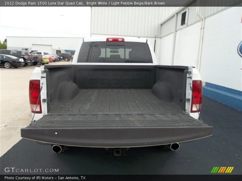 Bright White / Light Pebble Beige/Bark Brown 2012 Dodge Ram 1500 Lone Star Quad Cab