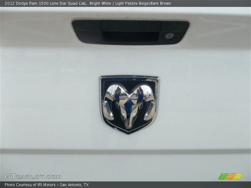 Bright White / Light Pebble Beige/Bark Brown 2012 Dodge Ram 1500 Lone Star Quad Cab