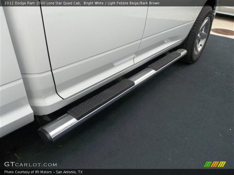 Bright White / Light Pebble Beige/Bark Brown 2012 Dodge Ram 1500 Lone Star Quad Cab