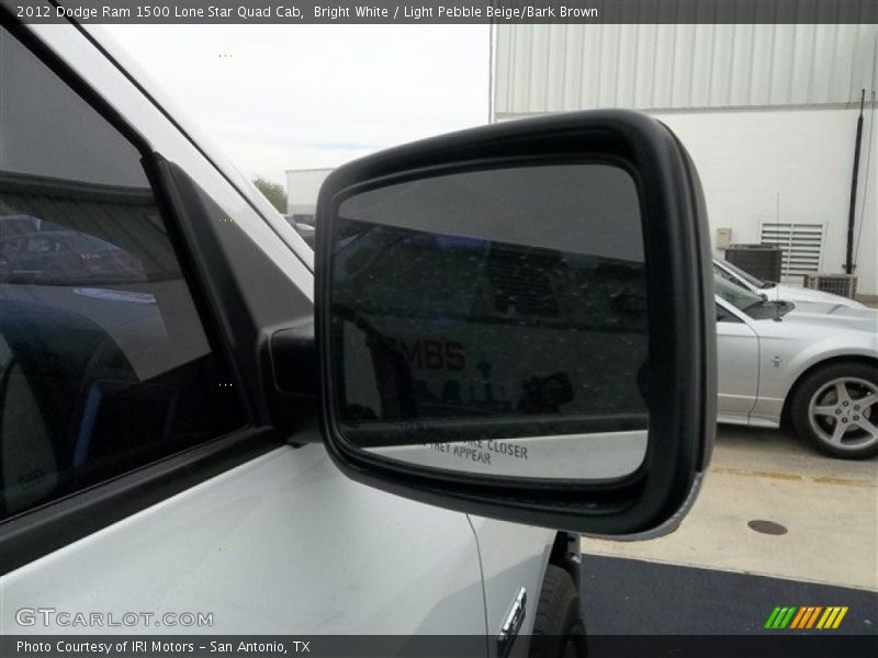 Bright White / Light Pebble Beige/Bark Brown 2012 Dodge Ram 1500 Lone Star Quad Cab