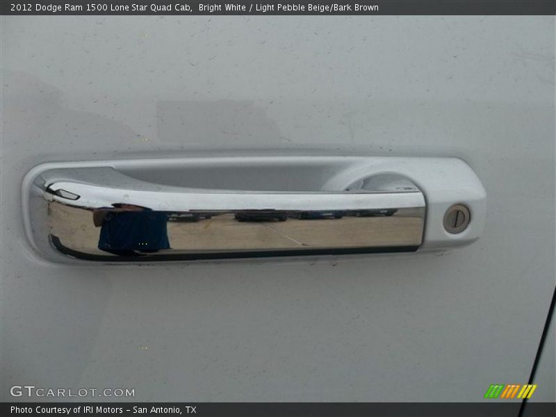 Bright White / Light Pebble Beige/Bark Brown 2012 Dodge Ram 1500 Lone Star Quad Cab