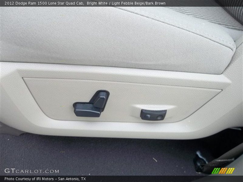 Bright White / Light Pebble Beige/Bark Brown 2012 Dodge Ram 1500 Lone Star Quad Cab