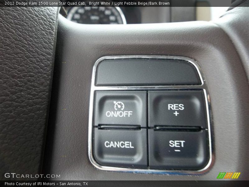 Bright White / Light Pebble Beige/Bark Brown 2012 Dodge Ram 1500 Lone Star Quad Cab