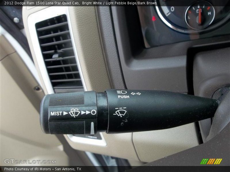 Bright White / Light Pebble Beige/Bark Brown 2012 Dodge Ram 1500 Lone Star Quad Cab