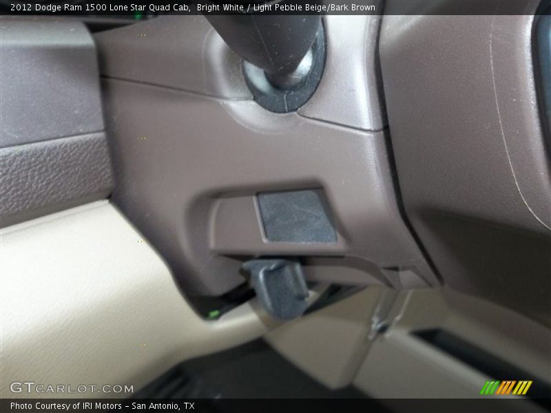 Bright White / Light Pebble Beige/Bark Brown 2012 Dodge Ram 1500 Lone Star Quad Cab