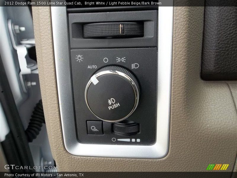 Bright White / Light Pebble Beige/Bark Brown 2012 Dodge Ram 1500 Lone Star Quad Cab
