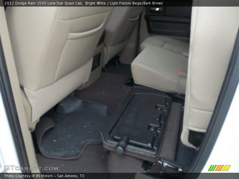 Bright White / Light Pebble Beige/Bark Brown 2012 Dodge Ram 1500 Lone Star Quad Cab