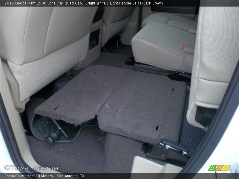 Bright White / Light Pebble Beige/Bark Brown 2012 Dodge Ram 1500 Lone Star Quad Cab