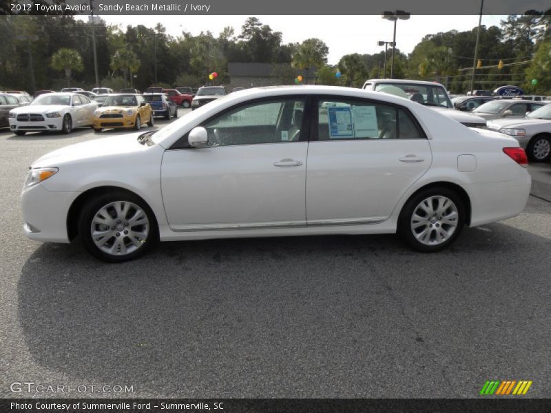 Sandy Beach Metallic / Ivory 2012 Toyota Avalon