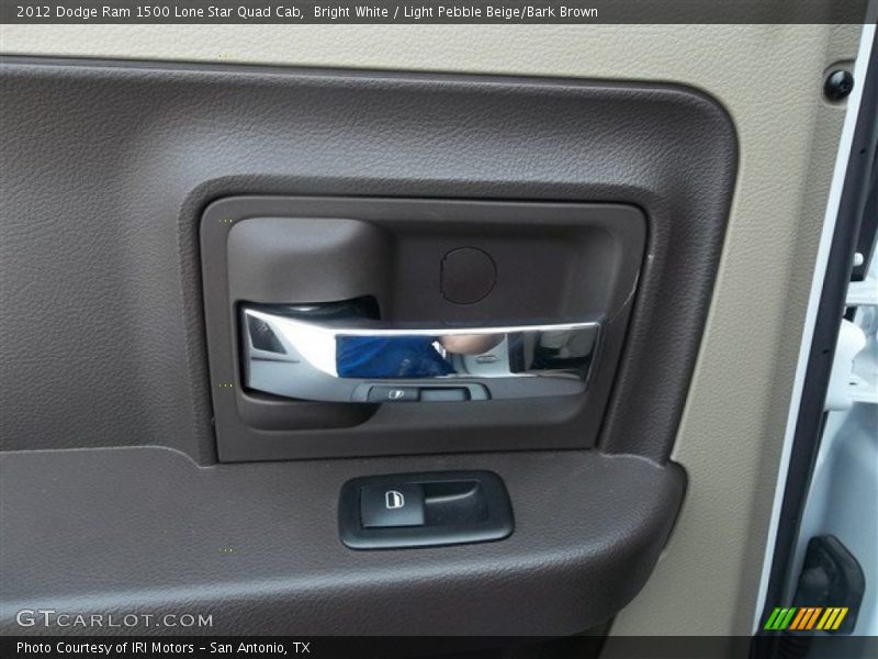 Bright White / Light Pebble Beige/Bark Brown 2012 Dodge Ram 1500 Lone Star Quad Cab