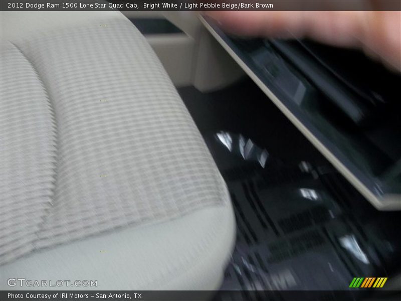 Bright White / Light Pebble Beige/Bark Brown 2012 Dodge Ram 1500 Lone Star Quad Cab