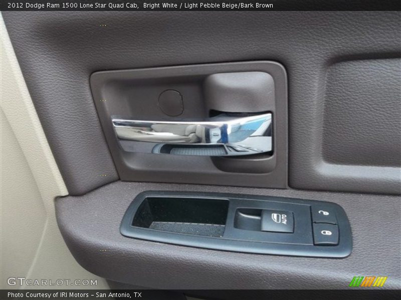 Bright White / Light Pebble Beige/Bark Brown 2012 Dodge Ram 1500 Lone Star Quad Cab