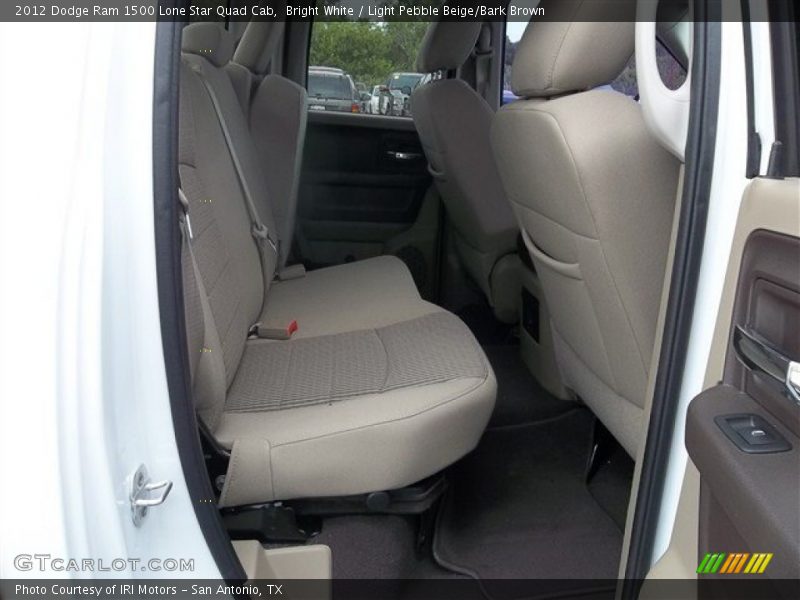 Bright White / Light Pebble Beige/Bark Brown 2012 Dodge Ram 1500 Lone Star Quad Cab