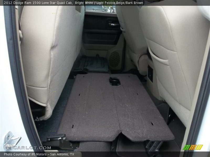 Bright White / Light Pebble Beige/Bark Brown 2012 Dodge Ram 1500 Lone Star Quad Cab