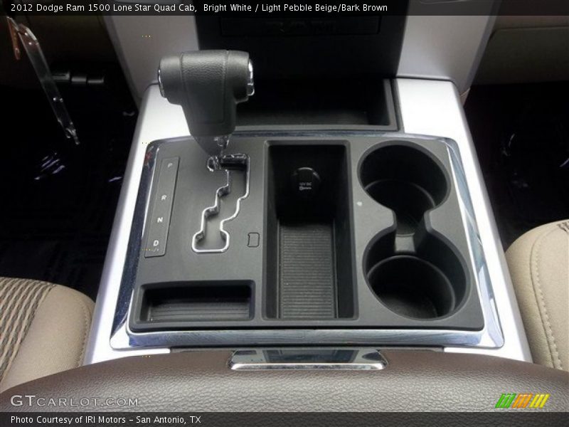 Bright White / Light Pebble Beige/Bark Brown 2012 Dodge Ram 1500 Lone Star Quad Cab