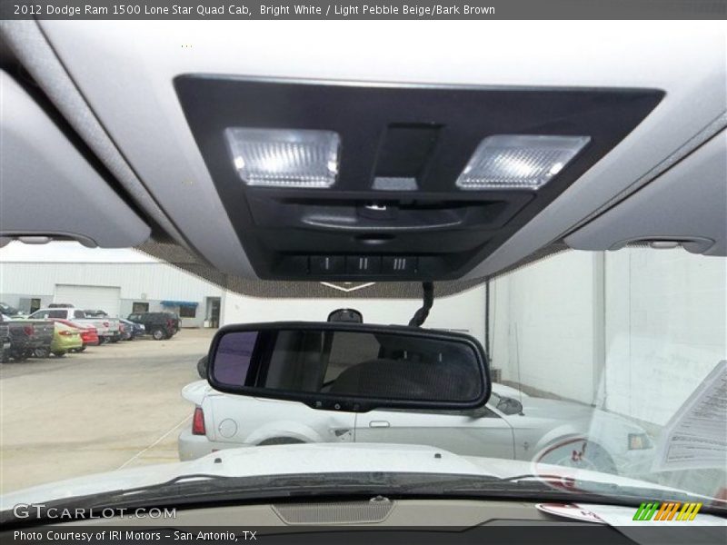 Bright White / Light Pebble Beige/Bark Brown 2012 Dodge Ram 1500 Lone Star Quad Cab