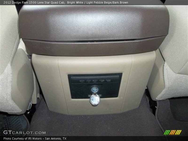 Bright White / Light Pebble Beige/Bark Brown 2012 Dodge Ram 1500 Lone Star Quad Cab
