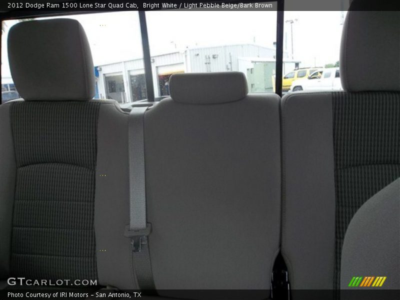 Bright White / Light Pebble Beige/Bark Brown 2012 Dodge Ram 1500 Lone Star Quad Cab