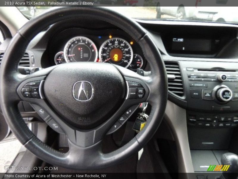 Palladium Metallic / Ebony 2010 Acura TSX Sedan