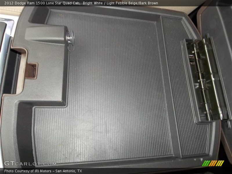 Bright White / Light Pebble Beige/Bark Brown 2012 Dodge Ram 1500 Lone Star Quad Cab