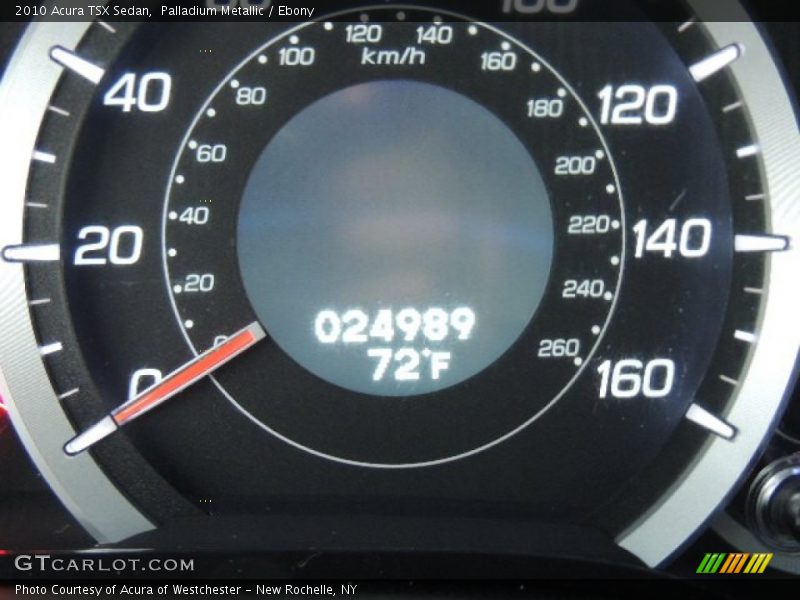 Palladium Metallic / Ebony 2010 Acura TSX Sedan