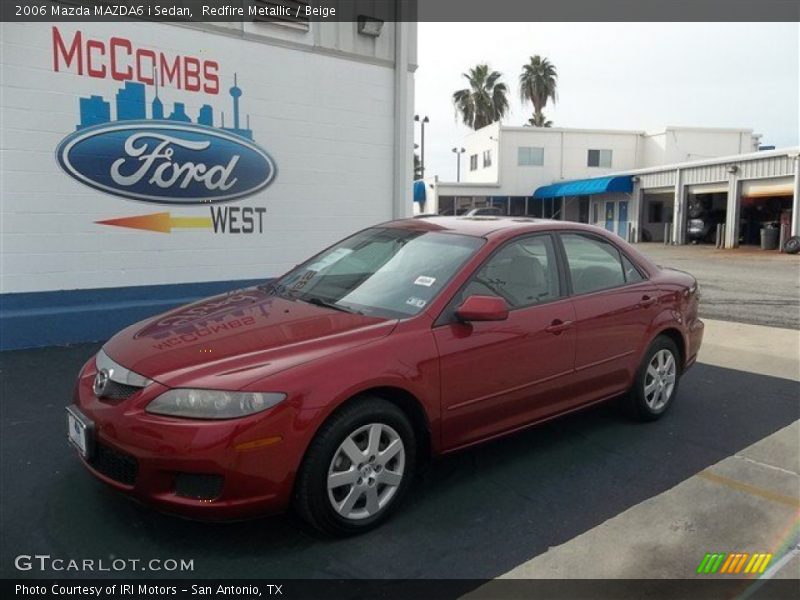 Redfire Metallic / Beige 2006 Mazda MAZDA6 i Sedan