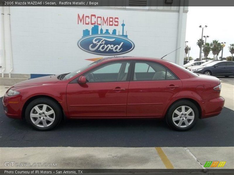 Redfire Metallic / Beige 2006 Mazda MAZDA6 i Sedan