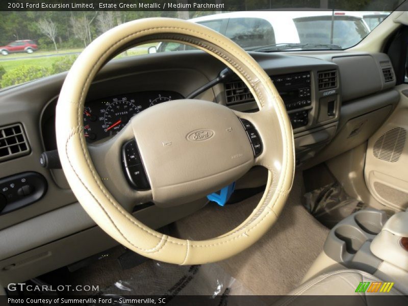 Estate Green Metallic / Medium Parchment 2001 Ford Excursion Limited