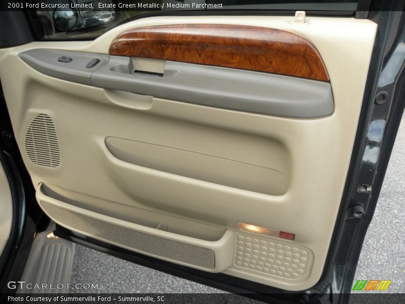 Estate Green Metallic / Medium Parchment 2001 Ford Excursion Limited